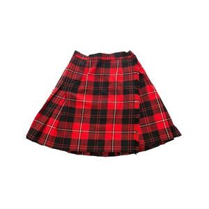 VINTAGE HIGHLAND QUEEN Of Canada100% Wool Tartan Kilt  Fringed